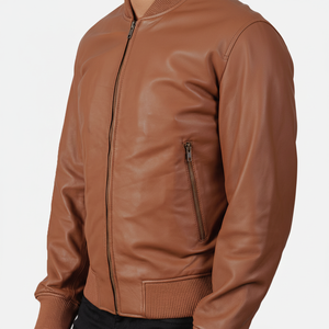 Chaqueta de Cuero Genuino para Hombre, Prenda de Vestir Versátil con Tacto Suave, Estilo Contemporáneo y Relajado, Chaquetas de Invierno en Venta - Product Image 1