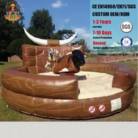 Machine de rodéo mécanique commerciale pour adultes avec commandes, taureau gonflable pour fêtes, location commerciale et événements sportifs
