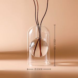 Direkter Fabrik verkauf Neues Design Transparenter Glas diffusor Öl flasche Luxus Reed Home Decor Brauchen Sie natürliches Mücken schutzmittel - Product Image 1