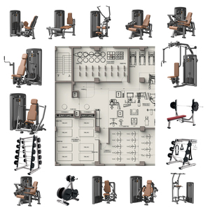 Equipo de gimnasio comercial: Máquina de fuerza para bíceps y tríceps con mango tipo <span class=keywords><strong>martillo</strong></span>, selección de carga con pin, extensión de piernas y máquina de polea superior. - Product Image 2