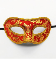 Sir Halloween Flanelle Tissu Tête Plate Homme Prom Dress Up Half a Face Photo Props Gentleman Roman Theme Party Mask