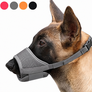 <span class=keywords><strong>Muselière</strong></span> <span class=keywords><strong>pour</strong></span> <span class=keywords><strong>chien</strong></span> en nylon souple écologique anti-morsure et anti-aboiement, respirante et confortable, avec sangle réglable <span class=keywords><strong>pour</strong></span> chiens de petite, moyenne et grande taille - Product Image 1