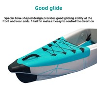 Kayak gonflable double HD, écologique, en PVC épaissi, résistant à l'usure, bateau de pêche et de rafting, 3,1-4 m, 2 personnes