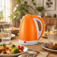 Bouilloire Électrique 1500W en Acier Inoxydable, Ébullition Rapide, Arrêt Automatique, Contrôle de Température, Vente en Gros, Appareil de Cuisine
