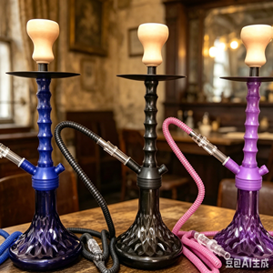 Portable <b>Hookah</b> Set Plastic Water <b>Pipe</b> Kit Colorful Tobacco Smoking Accessory for Home Lounge Bar - Product Image 4
