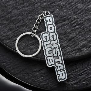 Llaveros Personalizados de Metal, Aleación de Zinc 2D, Llaveros con Logotipo Grabado en Relieve Plateado, para Clubes - Product Image 2