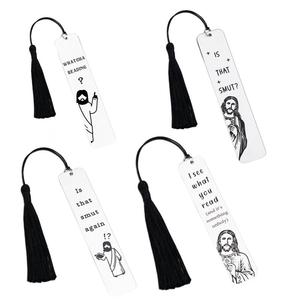 Wholesale Hot Pin Is That Smut STAINLESS STEEL Bookmark With Tassel Fun Gifts for Friends Read Enthusiast Gifts