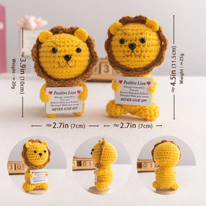 Venta al por Mayor <span class=keywords><strong>de</strong></span> Lindos Leones <span class=keywords><strong>de</strong></span> Ganchillo Hechos a Mano, Ecológicos, <span class=keywords><strong>de</strong></span> Algodón, con Energía Positiva, Decoración <span class=keywords><strong>de</strong></span> Oficina, Regalo para Navidad, para Todas las Temporadas - Product Image 2