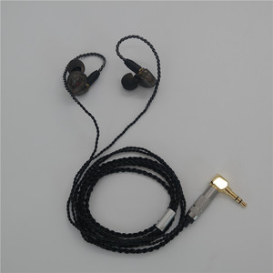 Cable para auriculares MMCX plateado y chapado en cobre, 120 cm, conector en ángulo de 3,5 mm, negro, para dispositivos de audio digital - Product Image 5