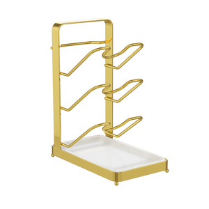 Étagère de rangement murale pour cuisine Najie, taille L, multi-niveaux, porte-couvercles avec plateau pour égouttoir - Product Image 4