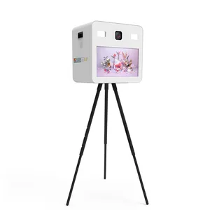 מצלמת Dslr ברזולוציה גבוהה קל משקל וינטג' Dslr קיוסק דוכן צילום עם מדפסת