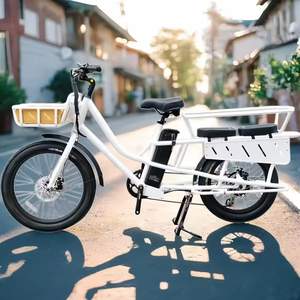 Bicicleta Eléctrica de Reparto con Motor Trasero sin Escobillas de 48V, Aluminio, 7 Velocidades, Batería de Litio, Modelo JYOP-SMCARGO3, Potente Motor sin Escobillas de 500W - Product Image 3