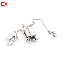 Tuyau d'échappement à valve en acier inoxydable 304 poli miroir, épaisseur 1,5 mm, conçu sur mesure, 2 entrées, pour Lexus LX570 5.7 2016-2019, garantie 3 ans