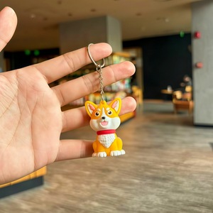 <span class=keywords><strong>Porte</strong></span>-clés chien <span class=keywords><strong>Husky</strong></span> mignon, figurine créative, pendentif, accessoire de sac, jouet attrape-bébé, petit cadeau - Product Image 5