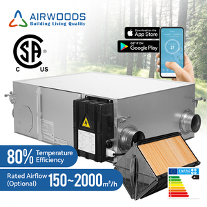 Trần cassette Loại năng lượng phục hồi thông gió với thiết kế mỏng ống dẫn đơn giản cho đổi mới HRV hệ thống - Product Image 1