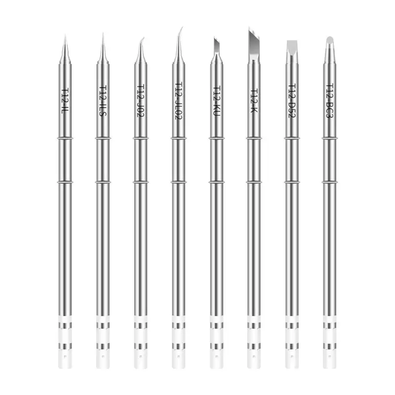 Factory Wholesale T12 Series Lead-free Soldering Iron Tips T12-K/KU/KR Welding Tip For T12 Soldering Station