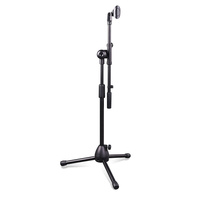 GAZ-115 Pied de Microphone Réglable sur Pied Unique pour Scène, Performance, Diffusion en Direct et Karaoké
