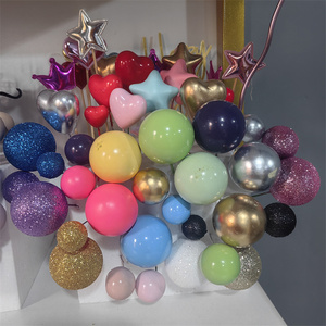 Decoradores de pasteles, bolas coloridas, 20 piezas/bolsa, bolas decorativas de espuma de diferentes tamaños para decorar pasteles. - Product Image 1