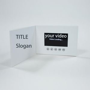 Brochure vidéo personnalisée Invitation de mariage d'affaires vidéo de 7 pouces Carte de voeux Carte d'<span class=keywords><strong>album</strong></span> Boîte à écran LCD Hd de 5 pouces Brochure - Product Image 6