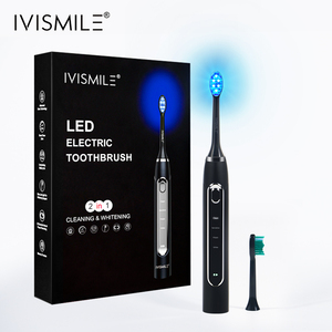 IVISMILE New Technology Home Use Teeth Whitening LED Timer Electric Toothbrush With Blue Light