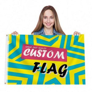Drapeaux personnalisés en polyester 100D à double face, fabriqués en usine, pour une utilisation en extérieur et en intérieur - Product Image 6