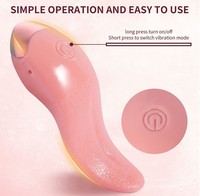 Meistverkaufter Weicher Zungen-Vibrator Leckspielzeug für Frauen Oral-Biss Nippel-Klitoris-Stimulator Erotikspielzeug für Erwachsene