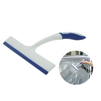 Nettoyeur de vitres à grattoir souple avec poignée en plastique Raclettes d'essuie-glace pour le nettoyage des vitres de voiture