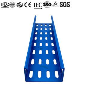 Plateau de câblage perforé de type cheminée 0.8/1.0/1.2/1.5/1.8mm, économique, pré-galvanisé - Product Image 1
