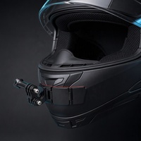 Support de caméra d'action robuste et léger pour casque de moto, réglable sur 3 axes, universel, sans perçage, avec adhésif VHB 3M, fixation mentonnière