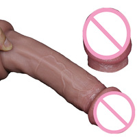 Dildo en silicone liquide pour hommes, vente en gros, pas cher, énorme, réaliste, monstre, artificiel, faux pénis