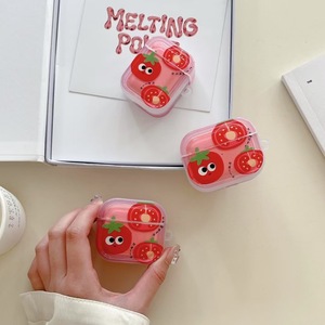 Funda para auriculares AirPods Pro 2, diseño creativo y adorable de tomate pequeño con colgante, funda protectora contra caídas con cobertura total. - Product Image 4