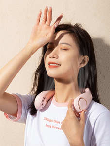 ฤดูร้อนพัดลมระบายความร้อนแขวนจอแสดงผลดิจิตอลPower ventilador Bladelessคล้องคอพัดลมAir Cooler USBชาร์จพัดลมมินิ - Product Image 6