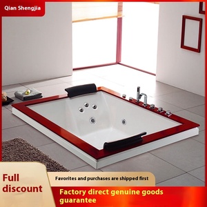 Qianshengjia Thêm Lớn Internet Người Nổi Tiếng Thông Minh Đôi Bồn Tắm Cho Người Lớn Được Xây Dựng-Trong Xoáy Lướt Sóng Massage Tính Năng Phòng Tắm - Product Image 2