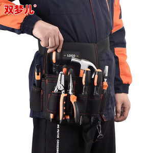Eo gói đa chức năng công cụ <span class=keywords><strong>s</strong></span>ửa chữa Túi thợ điện vành đai kit nhỏ nặng vải 50 biểu tượng tùy chỉnh ngoài trời 600D Polyester - Product Image 4
