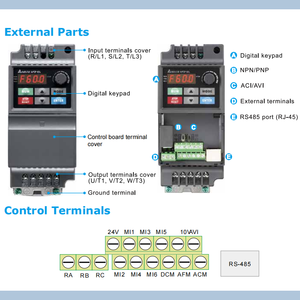Convertidor de frecuencia de la serie EL completamente nuevo, trifásico, 460 V, IP20, control PID integrado, accionamiento de motor MODBUS RS485 para bomba de agua - Product Image 2
