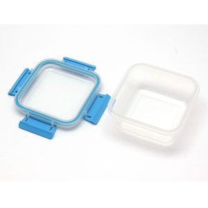 Food Storage <b>Container</b> Rectangle Transparent Clip On Lid Household Sealing Box - Product Image 2