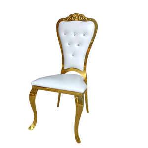 Sillas y Mesa de Comedor Apilables de Acero Inoxidable para Restaurante, Hotel, Eventos, Decoración de Bodas, Muebles de Lujo - Product Image 1