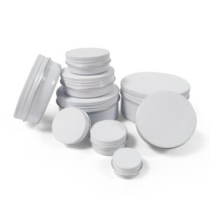 Envases Redondos de Hojalata de Aluminio a Prueba de Fugas con Tapa de Rosca para Cosméticos, Ungüentos, Bálsamos y Bálsamo Labial - Product Image 2