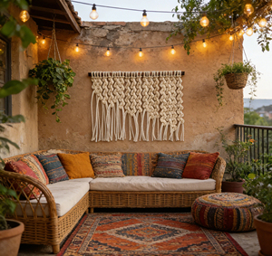Tapisserie murale en <span class=keywords><strong>macramé</strong></span> à franges bohèmes, décoration artistique pour la maison, décoration pour chambre à coucher - Product Image 4