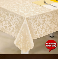 Nappe carrée européenne en polyester imprimé, imperméable, résistante à l'huile, résistante à la chaleur, lavable, pour hôtel, salle à manger, mariage