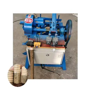 Rod threading machinery Solid wood round rod sewing machine 50mm round rod thread equipment 15mm wood bar engraving machine