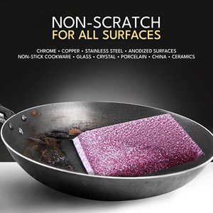 Esponjas de Limpieza de Tres Colores, Anti-Rayaduras, para Cocina, Toallas de Fregado, Paños de Limpieza - Product Image 6