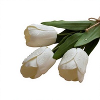 Grandes fleurs artificielles en PU en forme de tulipe, bouquet de fleurs de mariage, fausses tulipes, décoration de la maison, arrangement floral pour table de fête