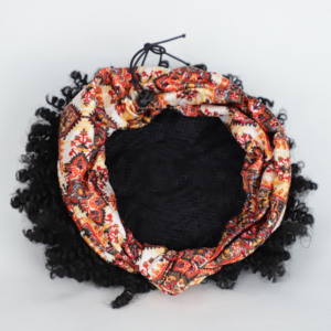 <span class=keywords><strong>Perruque</strong></span> Bandeau Courte Afro Frisée Synthétique Imprimé Paisley <span class=keywords><strong>Vintage</strong></span> Résistante à la Chaleur pour Femmes Noires – Vente en Gros - Product Image 5