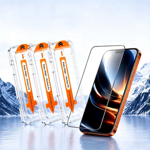กระจกนิรภัยแบบ HD ป้องกันฝุ่น <span class=keywords><strong>3</strong></span> ชิ้น สำหรับ <span class=keywords><strong>iPhone</strong></span> 18 Fold 17 16 15 14 13 12 11 Pro Max 16 Plus XR XS <span class=keywords><strong>SE</strong></span> ฟิล์มกันรอยหน้าจอ - Product Image 1
