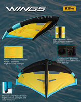 Planche de surf hydrofoil gonflable ESUP avec aile en fibre de carbone, planche de wingfoil SUP pour vent léger