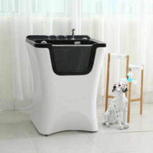 Venta de fábrica Petstory <span class=keywords><strong>Princess</strong></span> No.2 Acrílico moderno Ecológico Masaje de aire Independiente <span class=keywords><strong>Bañera</strong></span> para mascotas Spa de ozono en forma de rectángulo - Product Image 1