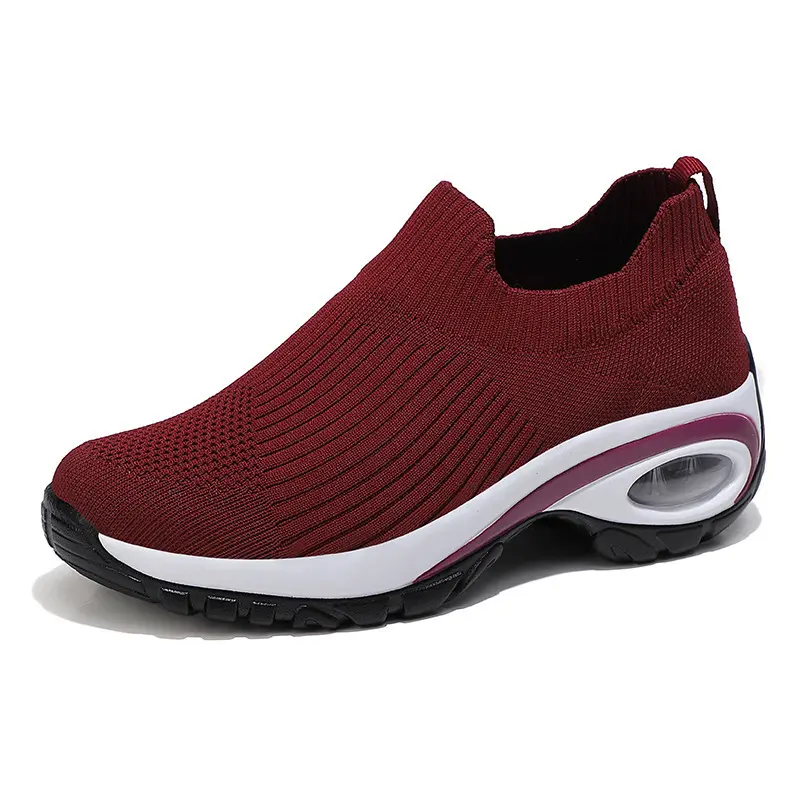 Zapatos de estilo para caminar, zapatillas informales para mujer, zapatillas deportivas transpirables con plataforma para mujer, zapatillas de moda para tenis y correr