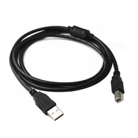 Cable de Impresora USB 2.0 Negro OEM, Núcleo de Cobre, Blindaje Trenzado, Cubierta de PVC, Conexión de Datos por Puerto Serial Cuadrado, 15/3/5/10m de Longitud