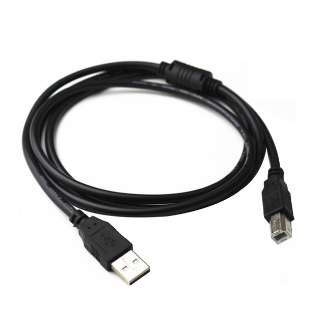 OEM Black USB2.0 Printer Cable Copper Core Braid Shielding PVC Jacket Square Port Serial Port Data Connection 15/3/5/10m High